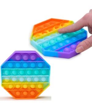 Push Pop Bubble Fidget Sensory Toy – Special Needs Stress Reliever (Octagonal)