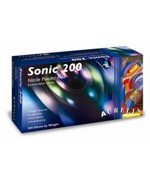 Aurelia Sonic 200 Powder-Free Examination Nitrile Gloves - Pack of 200