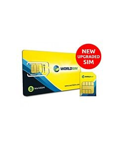 WorldSIM International SIM Card  New 4G SIM With 25% Bonus Credit