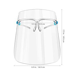Face Shield with Eyeglass Frame - Pack of 5 Pcs
