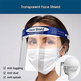 Safety Face Shield - Direct Splash Protection - Pack of 5 Pcs