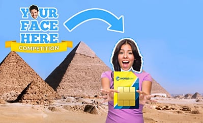 Your Face Here' Photo Competition: Win WorldSIM Credit for Your Travel Photos