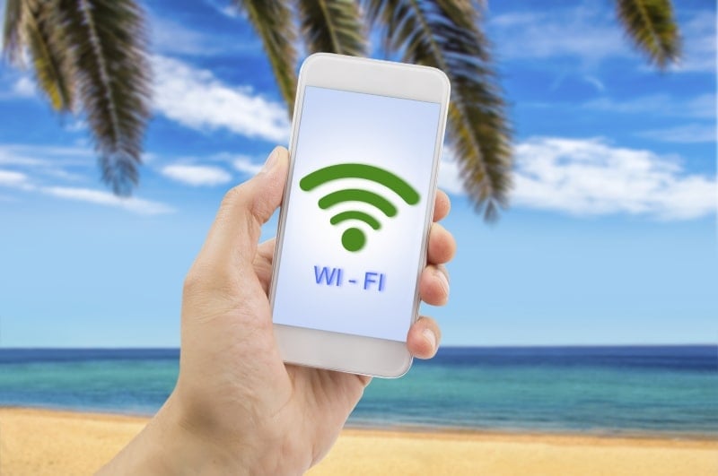 getting internet from portable wifi