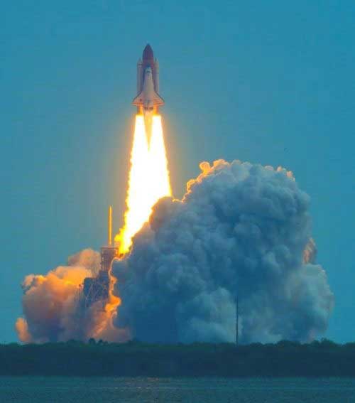 Rocket launch in French Guyana