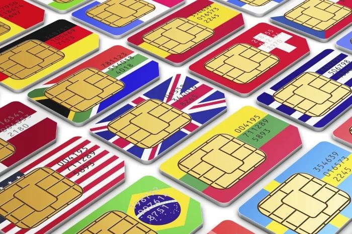 SIM cards from different countries